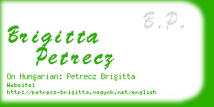 brigitta petrecz business card